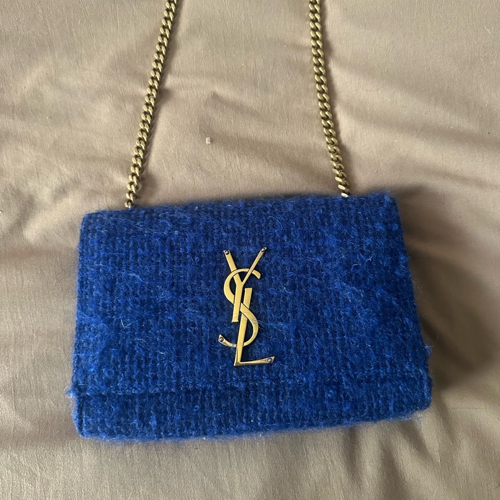 Saint Laurent Kate Small Chain Bag in Bouclé Tweed